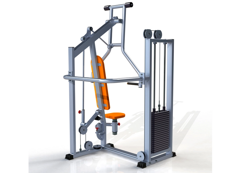 Жим сидя для инвалидов-колясочников — реабилитационный тренажер