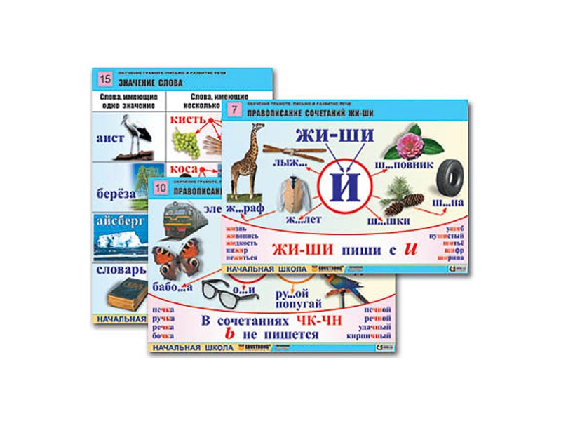 Набор наглядных таблиц для письма — 16 табл. A1