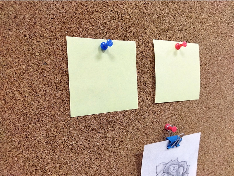 Пробковая настенная доска 100x200 с алюминиевой рамой