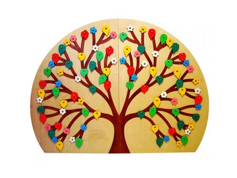 Панель тактильная «Сезоны» 1603×1202 мм для кабинета