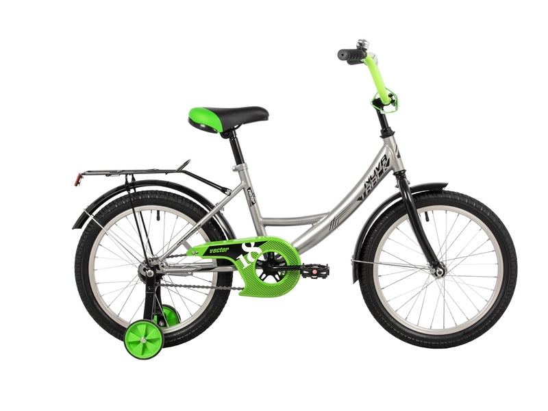 Novatrack Vector — велосипед для ребёнка 18" с обучающими колёсами