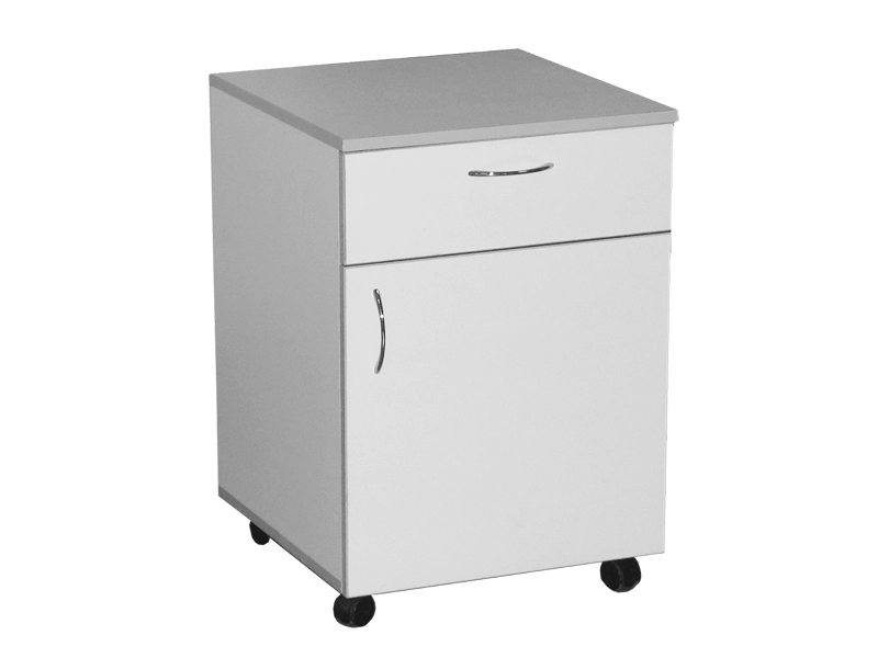 Подвижная тумба на колесах УМБ‑ТМ‑4.1 с дверью