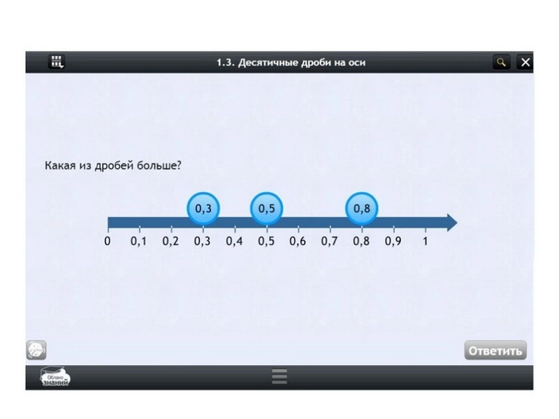 ЭОР по математике для 5 класса (Облако знаний)