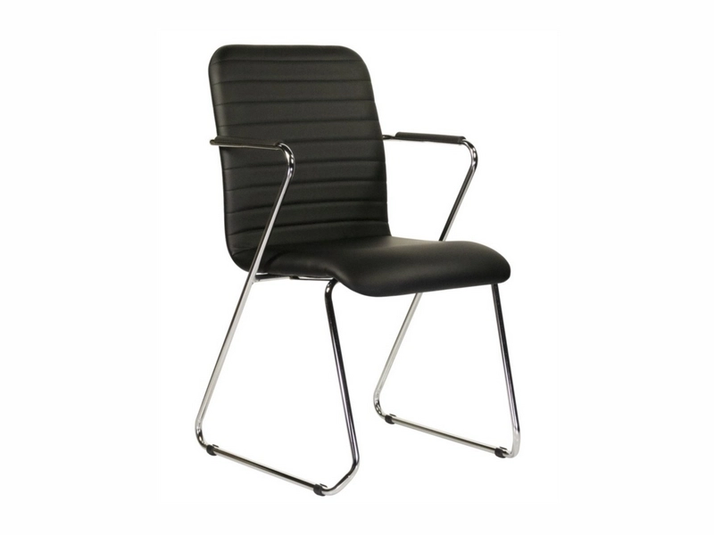 Кресло Честер для зала с хромированным каркасом