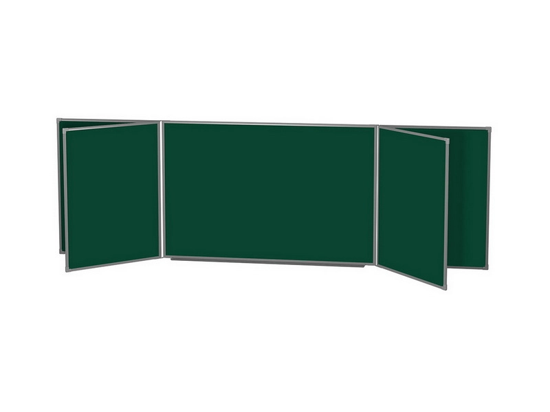 Пятисекционная меловая магнитная доска 100x400 см