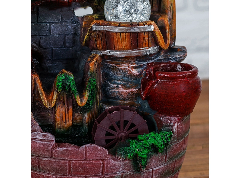 Керамический мини‑фонтан настольный «Замок»