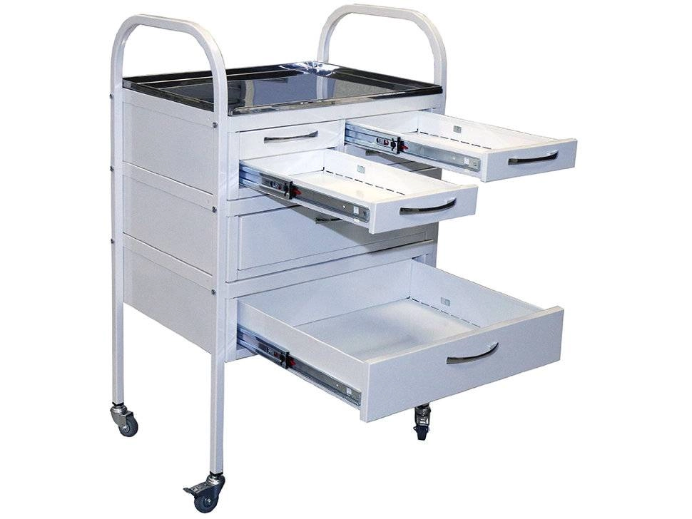 Передвижной манипуляционный столик MD SM 6, 6 ящиков