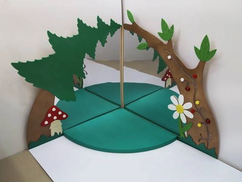 Угловой зеркальный модуль 750×600×700 мм