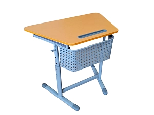 Одноместный трапециевидный школьный стол, регулировка высоты