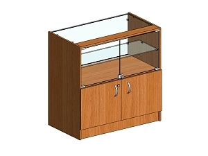 Витрина «Классик-6» с замками, остеклённая