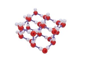 Модель кристаллической решётки льда H2O