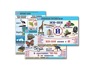 Набор наглядных таблиц для письма — 16 табл. A1