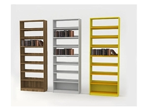 Односторонний сквозной стеллаж 8 полок, 884×292×2750 мм