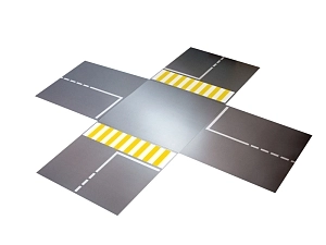 Обучающий перекресток из 5 секций, секция 1200×1200 мм