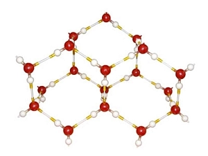 Демонстрационная модель ледяной кристаллической решётки