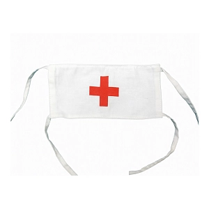 Повязка Красного Креста на левый рукав, белая