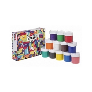 Гуашь 12 цветов