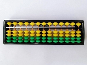 Счёты 13-разрядные жёлто-зелёный