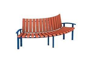 Скамья Гарден МФ1.16 со спинкой