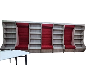 Сиденье-модуль для книжного стеллажа 800×650×2090 мм
