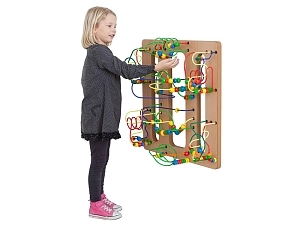 Настенный развивающий лабиринт из проволоки