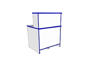 Прямая кафедра для выдачи 800х700х1160 мм