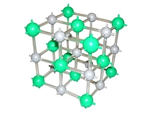 Демонстрационная модель решётки каменной соли NaCl
