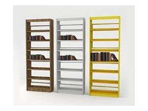 Приставной стеллаж 884×292×2400 с рамой жесткости