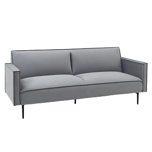 Прямой диван «Кассель» велюровый, 3‑местный