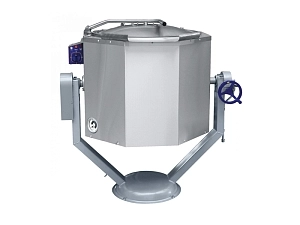 Опрокидывающийся котёл для пищепрома, 100 л (ручной привод)