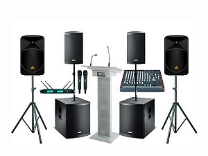 Акустическая система с кафедрой для актового зала