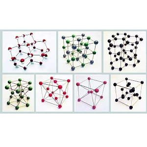 Комплект из 7 моделей кристаллических решёток