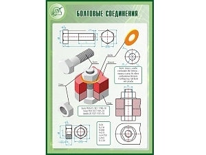 Обучающий стенд: болтовые соединения, 1×0,7 м