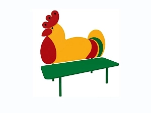 Скамейка детская ВЗС‑СД2 на прочном каркасе