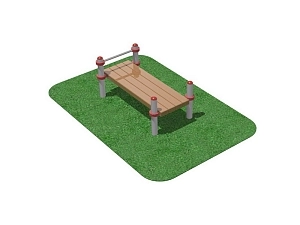 Скамья для пресса 160×68×60 см, разборная