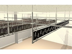 Гардероб подвесной МГД-ПГ1 для потолочного монтажа