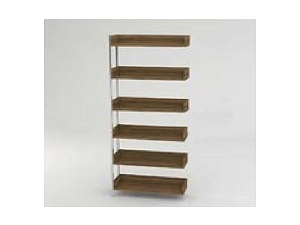 Стеллаж пристраиваемый 875×292×2090 на металлокаркасе