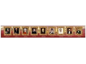 Лента-стенд "Великие композиторы" ламинированная