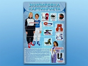 Информационный стенд Экипировка картингиста 700×1000 мм