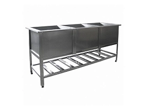 Трехсекционная моечная ванна СТАНДАРТ