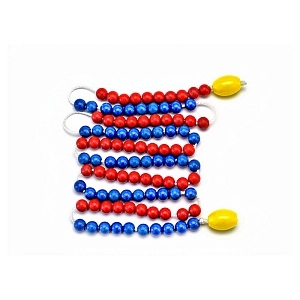 Деревянные счётные бусы — 100 шт.