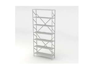 Стеллаж NEXT 6 полок, односторонний 877×256×2120