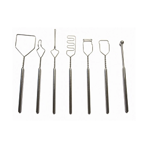 Набор из 7 логопедических зондов с шариком