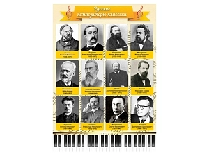 Панель "Русские композиторы-классики" — 700×1000 мм