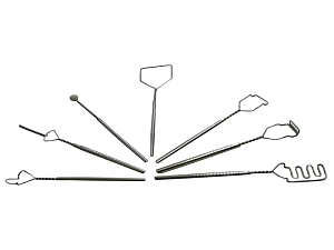 Набор логопедических зондов из нержавеющей стали (7 шт.)