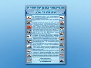 Обучающий стенд «Развитие картинга» 70х100 см