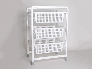 Пластиковая этажерка 3 секции 450×310×630 мм