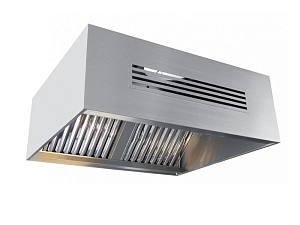 Зонт‑вытяжка для общественного питания 125×110×45 см