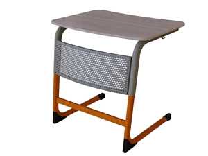 Школьный стол 1‑местный гр.4-6 с перфорированным экраном