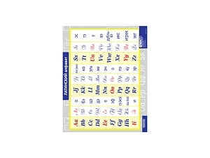 Виниловая таблица — Латинский алфавит 100 х 140 см